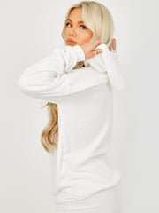 Towelling Hooded Top & Trouser Co-ord