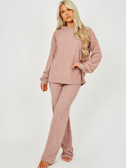 Towelling Hooded Top & Trouser Co-ord