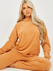 Towelling Hooded Top & Trouser Co-ord
