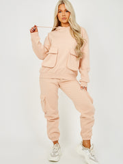 Utility Pocket Hooded Top & Trouser Fleece Co-ord
