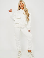 Utility Pocket Hooded Top & Trouser Fleece Co-ord