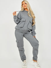 Utility Pocket Hooded Top & Trouser Fleece Co-ord