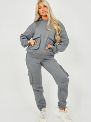 Utility Pocket Hooded Top & Trouser Fleece Co-ord