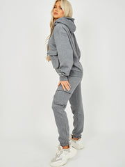 Utility Pocket Hooded Top & Trouser Fleece Co-ord