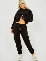 Utility Pocket Hooded Top & Trouser Fleece Co-ord