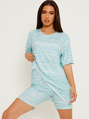 Multi-farbige übergroße Top- und Shorts-Co-ordte