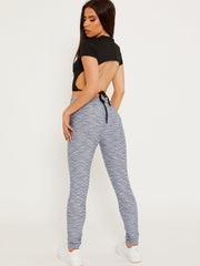 Leggings de gimnasia con tope de scrunch texturado colorido