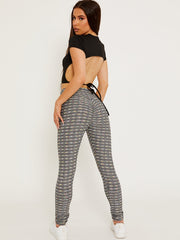 Leggings de gimnasia con tope de scrunch texturado colorido