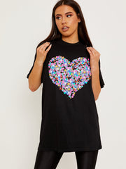 Plenty Of Hearts Graphic Printed T-Shirt