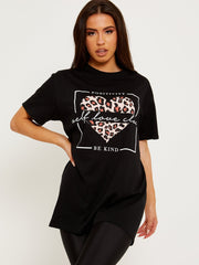 Self Love Club Heart Graphic Printed T-Shirt