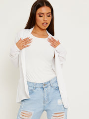 Textured Open Blazer