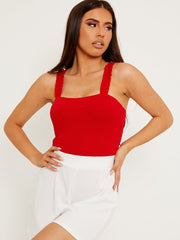 Ruches franje riemen bodysuit