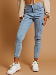 Combat Chain Cargo Jeans Trousers