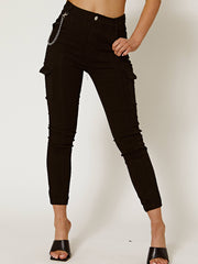 Combat Chain Cargo Jeans Trousers