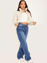 New Cropped Puffer Jacket