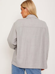 Einfache klassische dicke Hemdjacke Shacket