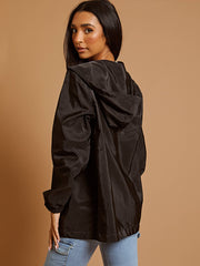 Oversized Hooded Festival Rain Jacket