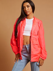 Oversized Hooded Festival Rain Jacket