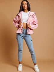 High Neck Hooded Festival Jacket