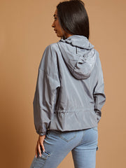 High Neck Hooded Festival Jacket