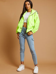 High Neck Hooded Festival Jacket