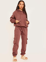 Utility Pocket Hooded Top & Trouser Fleece Co-ord