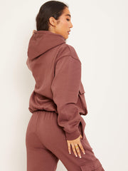 Utility Pocket Hooded Top & Trouser Fleece Co-ord
