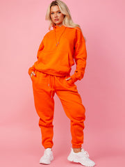 Oversized hoodie en jogger fleeced coöperatie