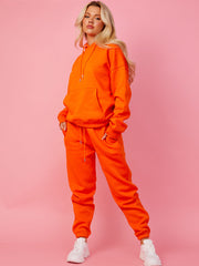 Oversized hoodie en jogger fleeced coöperatie