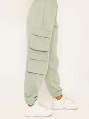 Fleeced Crop Top & Cargo Jogger Co-ord