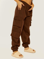 Fleeced Crop Top & Cargo Jogger Co-ord