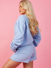 Fleeced Elasticated Waist Drawstring Shorts