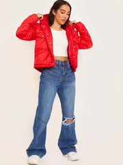 Hooded Dual Pocket Puffer Jacket