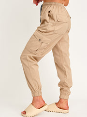 Twill Fabric Cargo Trousers