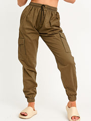 Twill Fabric Cargo Trousers