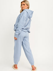 Embroidered California Hooded Fleece Co-ord