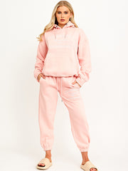 Embroidered California Hooded Fleece Co-ord