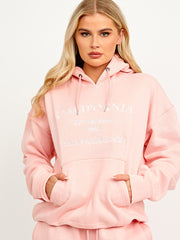 Embroidered California Hooded Fleece Co-ord