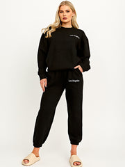 Embroidered Los Angeles Fleece Co-ord