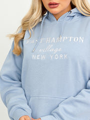 Embroidered East Hampton Hoodie