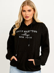 Embroidered East Hampton Hoodie