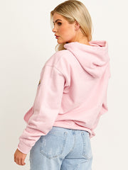 Peace Love Graphic Print Hoodie