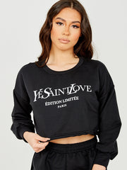 Ye Saint Love Crop Top & Shorts Co-ord