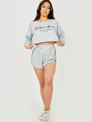 Ye Saint Love Crop Top & Shorts Co-ord