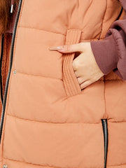 Longline Padded Hooded Gilet