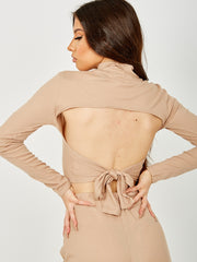 Knoten Rückenrippen Co-ord