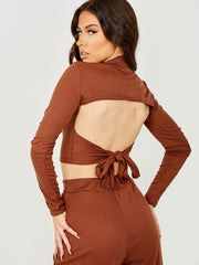 Knoten Rückenrippen Co-ord