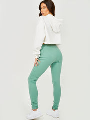 Seam Detail Ribbed Leggings