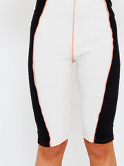 Colour Block Stitch Detail Top & Shorts Co-ord