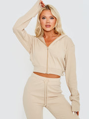 Ribbed Zip Up Hoodie & Trouser Co-ord